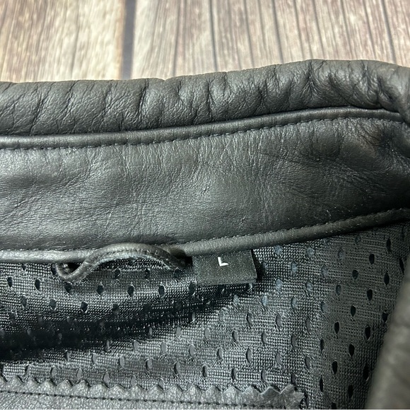 Harley Davidson Men’s Large Crossroads Reflective Black Full Zip Leather Jacket - Picture 5 of 16